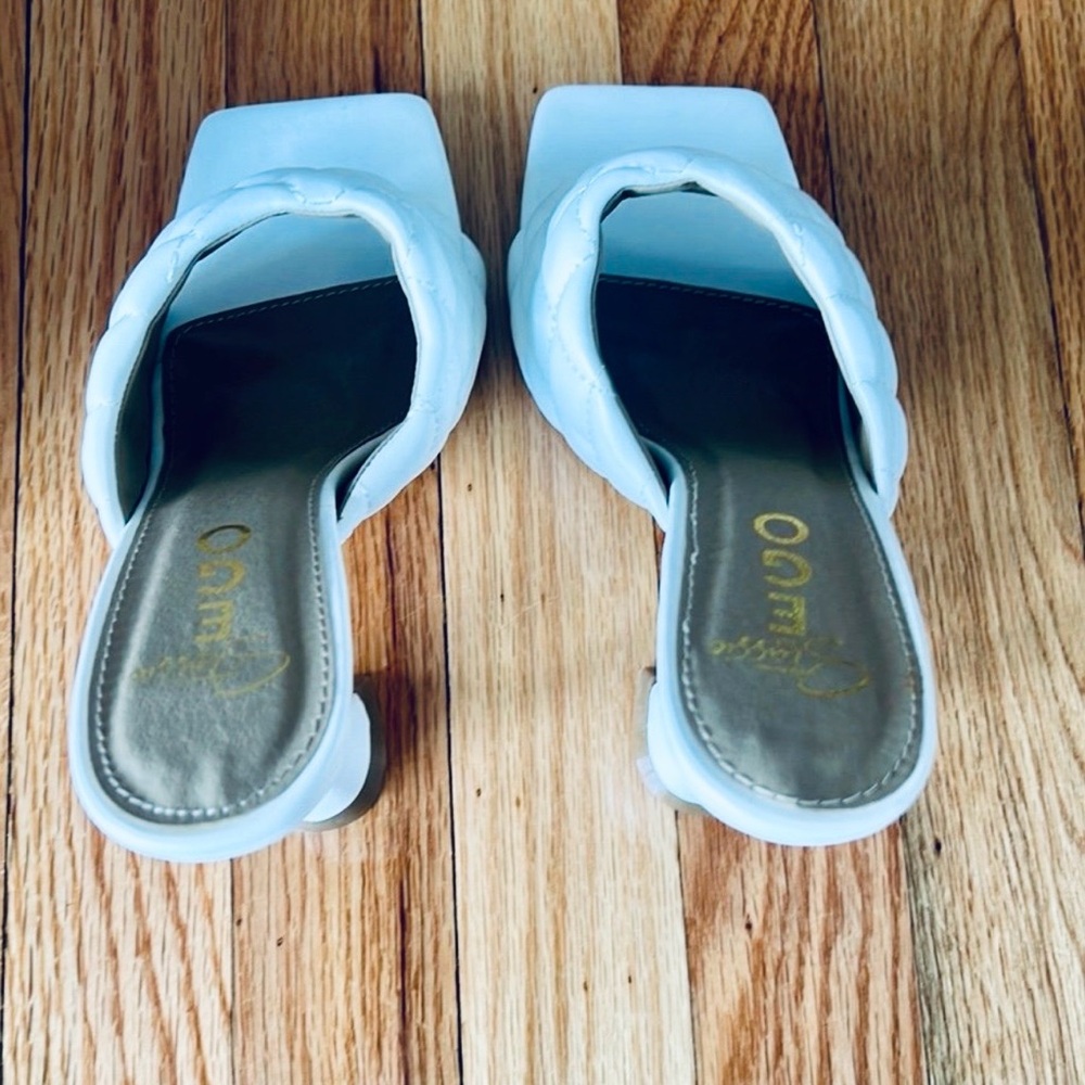 Ego by stassi white Heels womens size 6 - Picture 4 of 7